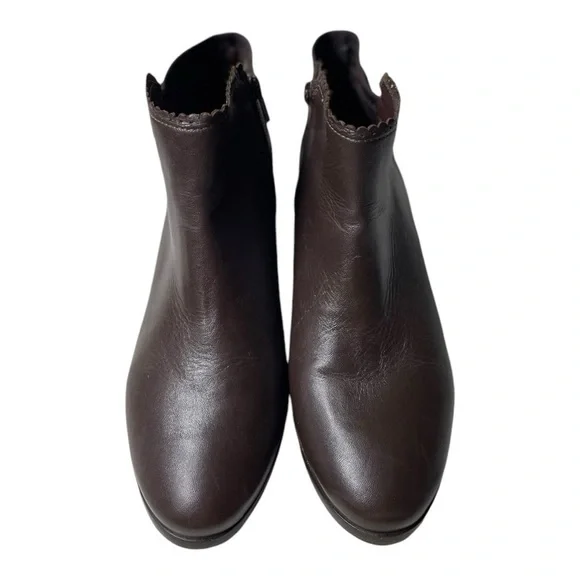 Jack Rogers Women’s Bailee Brown Leather Ankle Boots - Picture 11 of 11